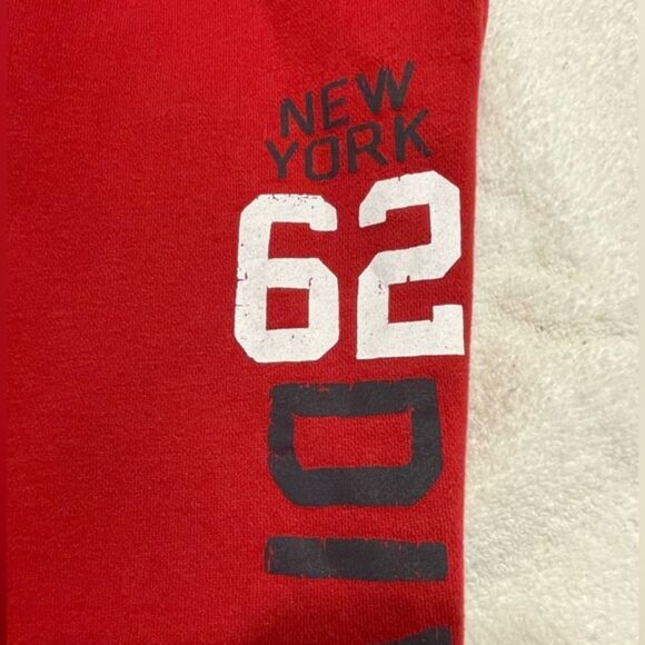 Medium 10/12 Urban Pipeline red fleece 2-pocket pull on athletic pants bottoms - Picture 4 of 12